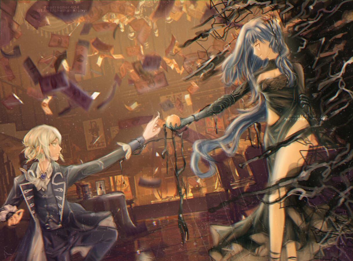 Vertin & Arcana entry for #Re1999FanartContest (2023) won the 'Lucky Award' Tiktok
